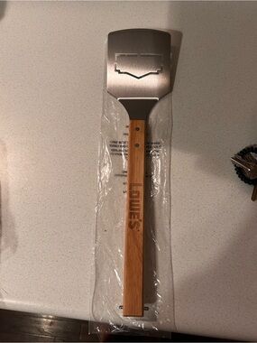 Lowe's 2026 Father’s Day stainless steel spatula with wooden handle
